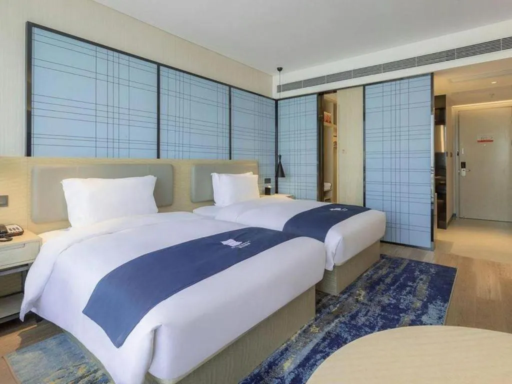 Bed in Echarm Hotel Changsha Yuelu Mountain West Bus Station Metro Station