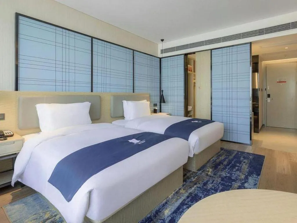 Bed in Echarm Hotel Changsha Yuelu Mountain West Bus Station Metro Station