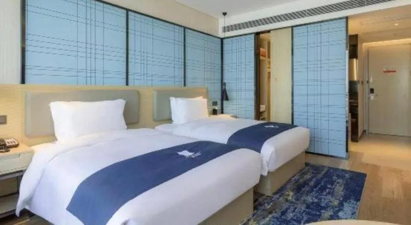 Bed in Echarm Hotel Changsha Yuelu Mountain West Bus Station Metro Station