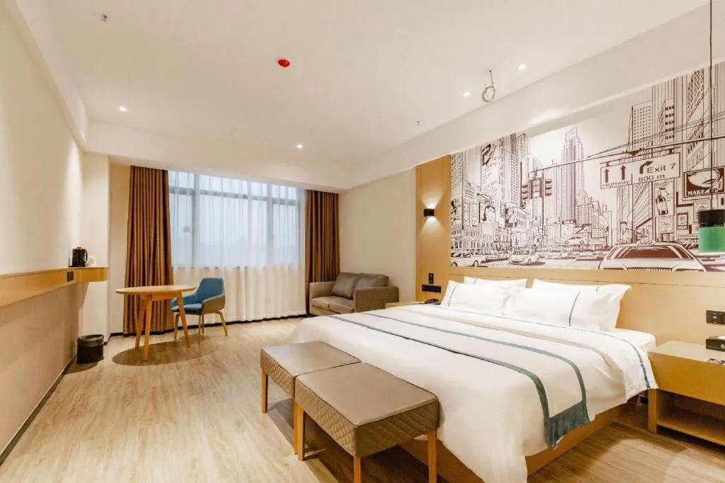 Bed in City Comfort Inn Dongguan Dalingshan Xinli Agricultural Wholesale