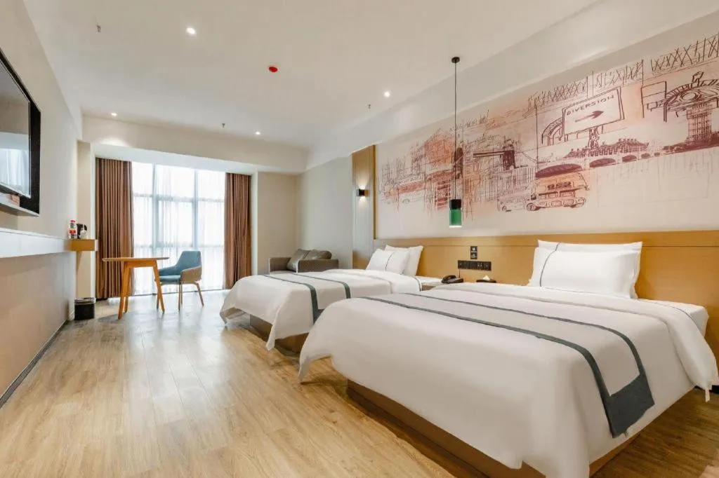 Bed in City Comfort Inn Dongguan Dalingshan Xinli Agricultural Wholesale