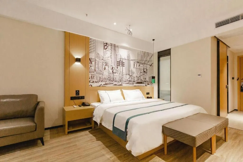 Bed in City Comfort Inn Dongguan Dalingshan Xinli Agricultural Wholesale