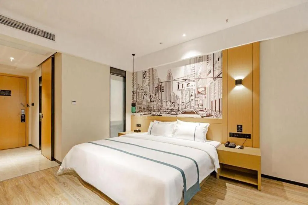 Bed in City Comfort Inn Dongguan Dalingshan Xinli Agricultural Wholesale