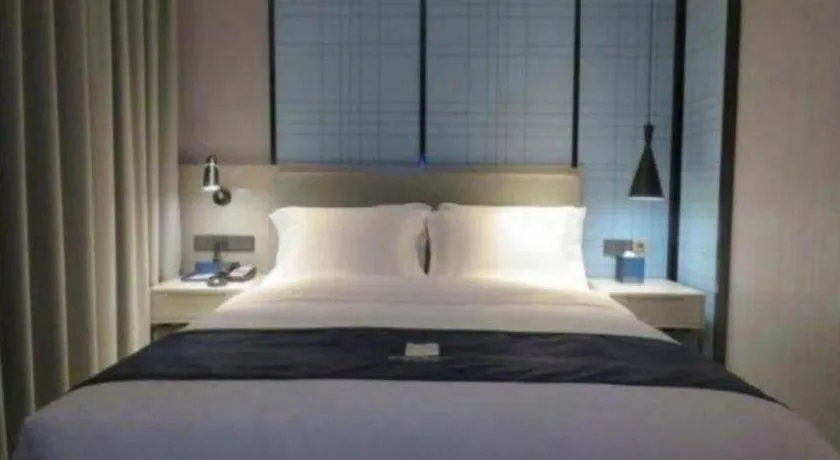 Bed in Echarm Hotel Nanchang Bayi Square Metro Station Wushang MALL