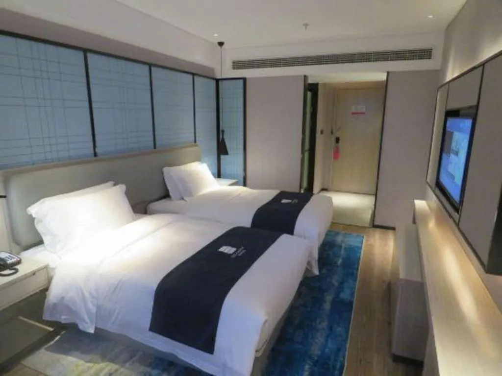 Bed in Echarm Hotel Nanchang Bayi Square Metro Station Wushang MALL