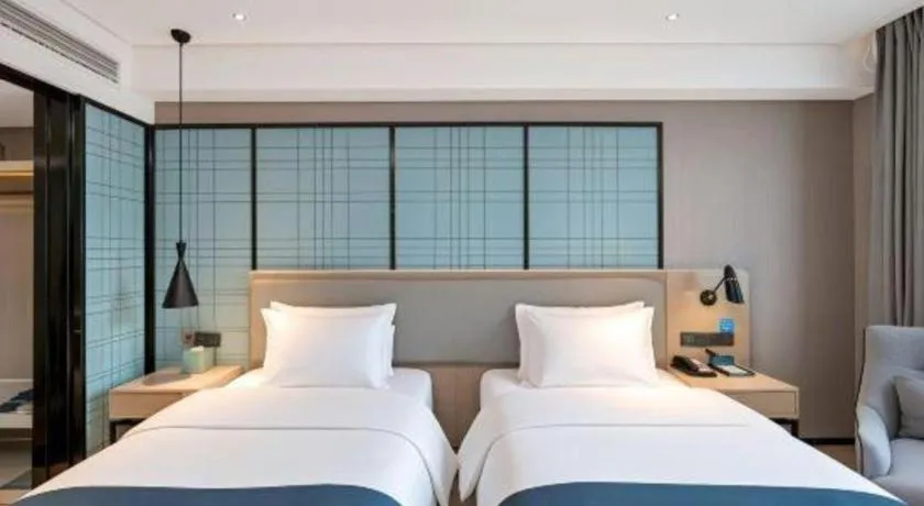 Bed in Echarm Hotel Nanchang Bayi Square Metro Station Wushang MALL