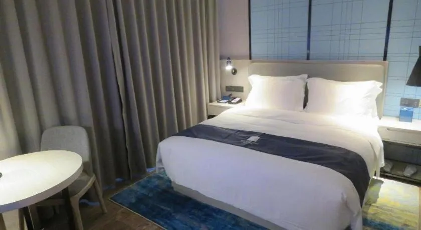 Bed in Echarm Hotel Nanchang Bayi Square Metro Station Wushang MALL