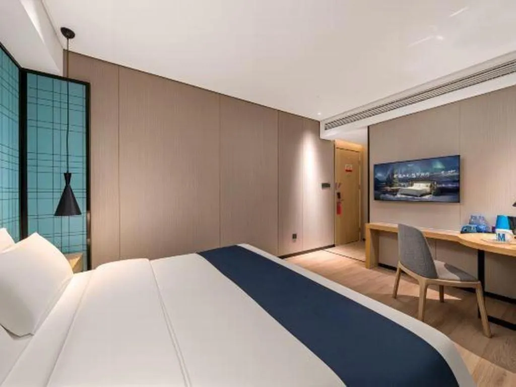 Bed in Echarm Hotel Nanchang Bayi Square Metro Station Wushang MALL