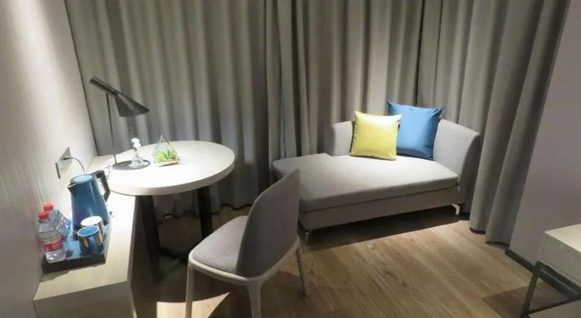 Bed in Echarm Hotel Nanchang Bayi Square Metro Station Wushang MALL