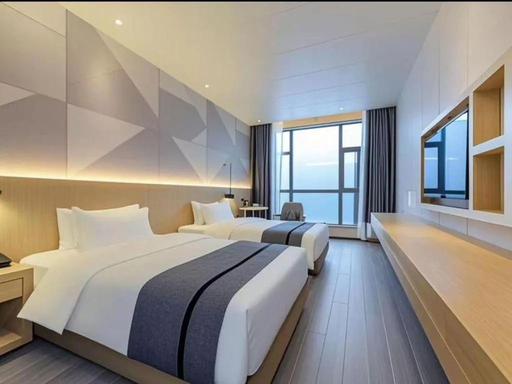 Bed in Borrman Hotel Chongqing Liberation Monument Hongyadong