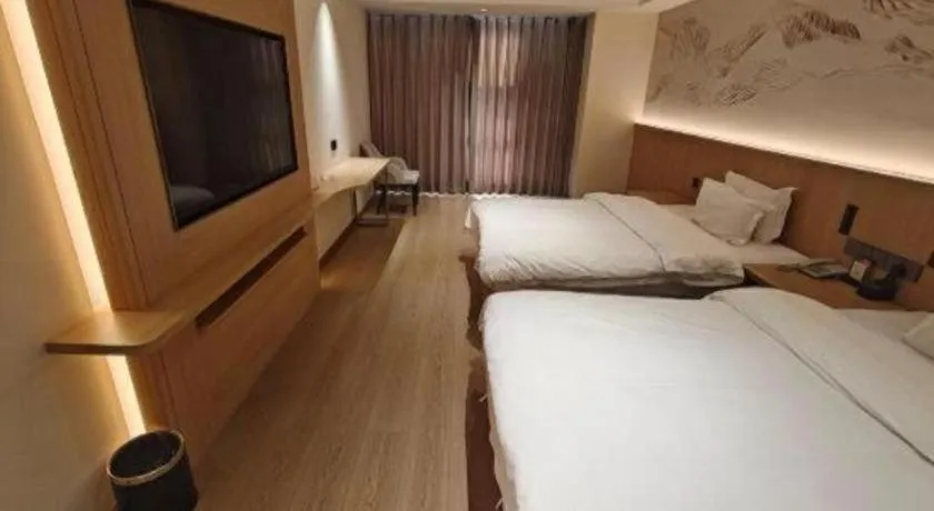 Bed in Borrman Hotel Chongqing Liberation Monument Hongyadong