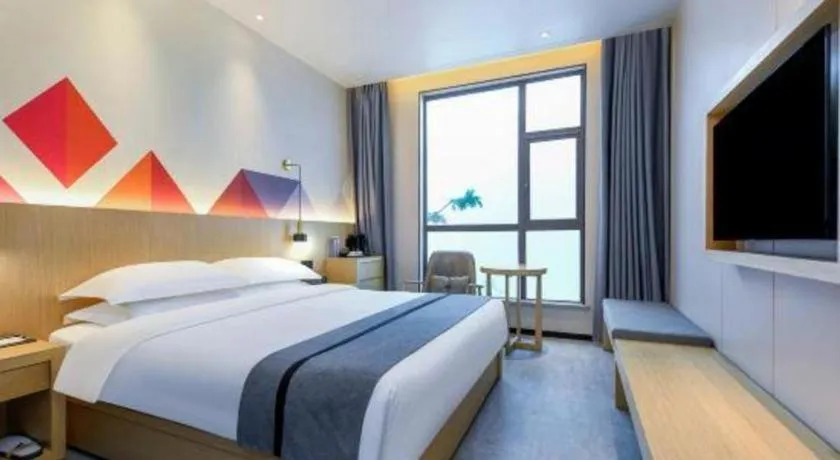 Bed in Borrman Hotel Chongqing Liberation Monument Hongyadong