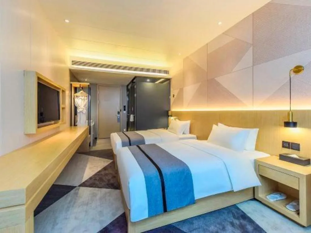 Bed in Borrman Hotel Chongqing Liberation Monument Hongyadong