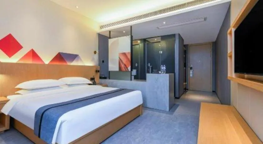 Bed in Borrman Hotel Chongqing Liberation Monument Hongyadong