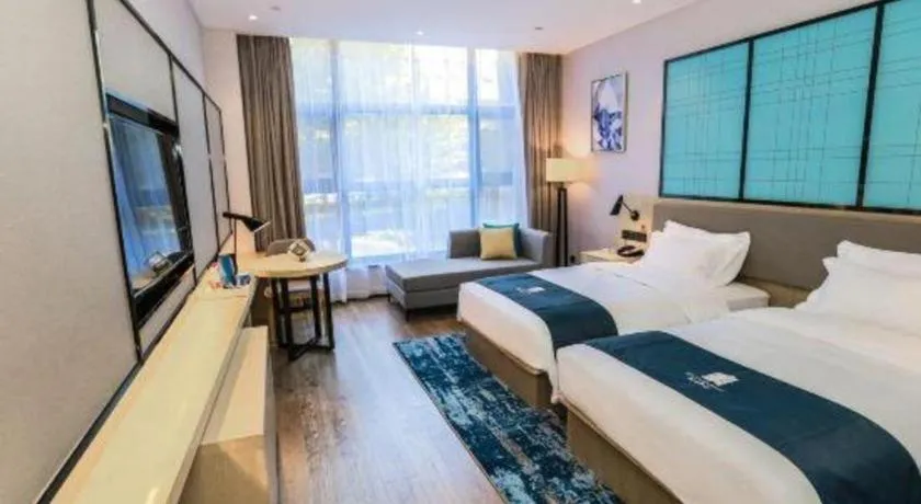 Bed in Echarm Hotel Hefei South Railway Station Qiupuhe Road Metro Station