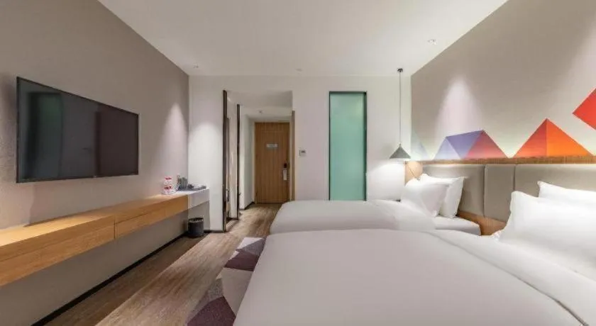 Bed in Borrman Hotel Jining Rencheng District Government Zhongde Plaza