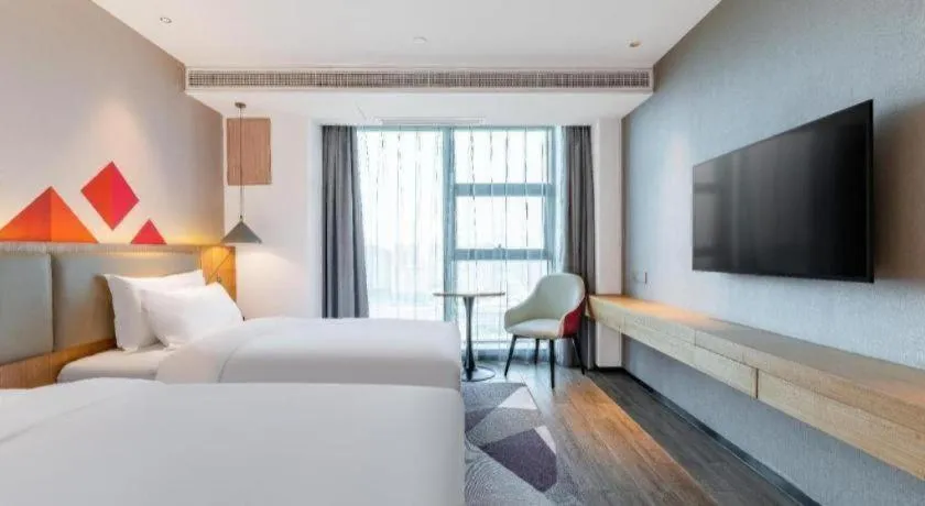 Bed in Borrman Hotel Jining Rencheng District Government Zhongde Plaza