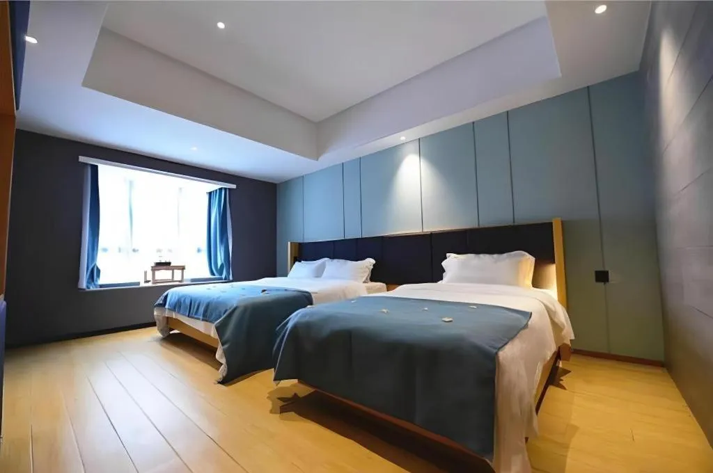 Bed in Immersing Hotels & Resort Yunzhu Meiyuan Wuyishan Impression Dahongpao