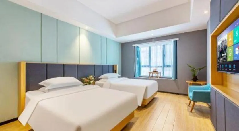 Bed in Immersing Hotels & Resort Yunzhu Meiyuan Wuyishan Impression Dahongpao