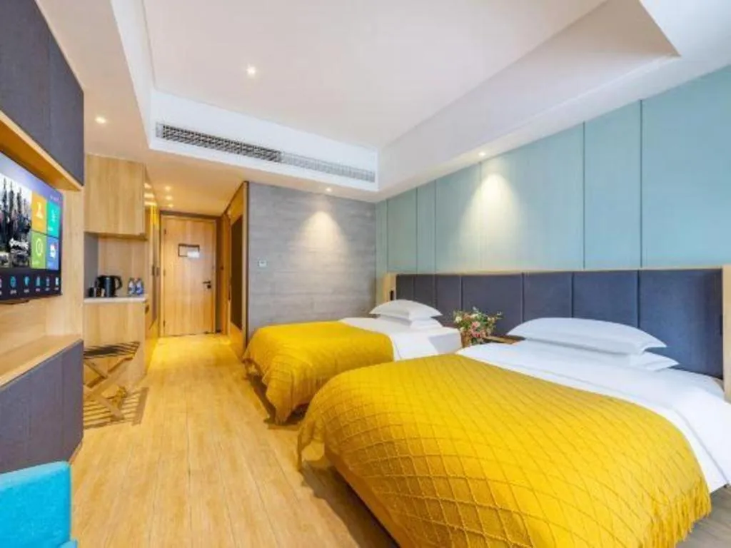 Bed in Immersing Hotels & Resort Yunzhu Meiyuan Wuyishan Impression Dahongpao