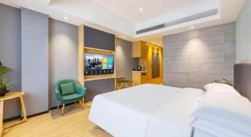 Bed in Immersing Hotels & Resort Yunzhu Meiyuan Wuyishan Impression Dahongpao