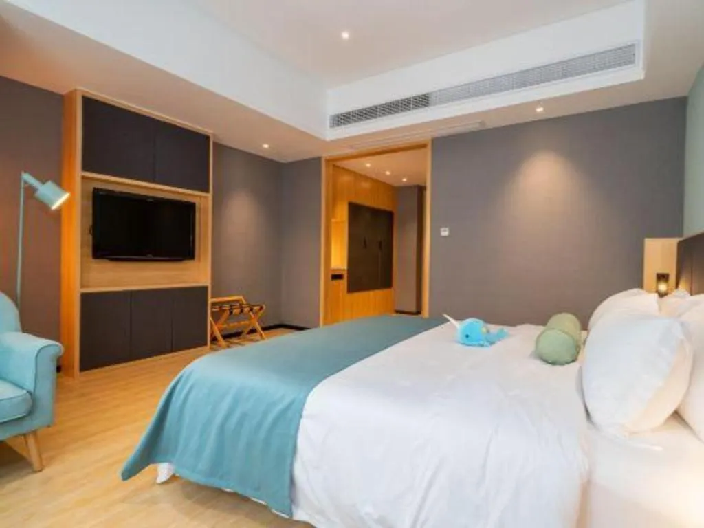 Bed in Immersing Hotels & Resort Yunzhu Meiyuan Wuyishan Impression Dahongpao