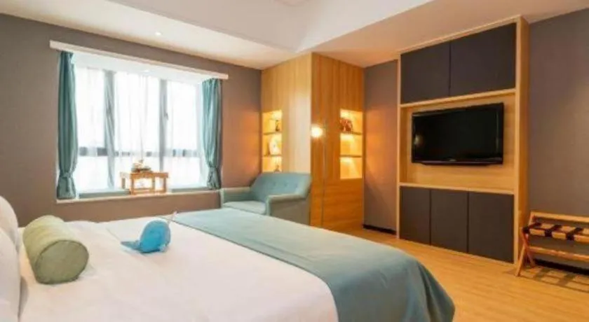 Bed in Immersing Hotels & Resort Yunzhu Meiyuan Wuyishan Impression Dahongpao
