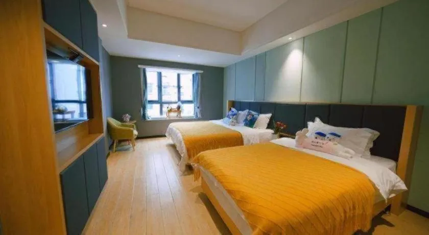 Bed in Immersing Hotels & Resort Yunzhu Meiyuan Wuyishan Impression Dahongpao