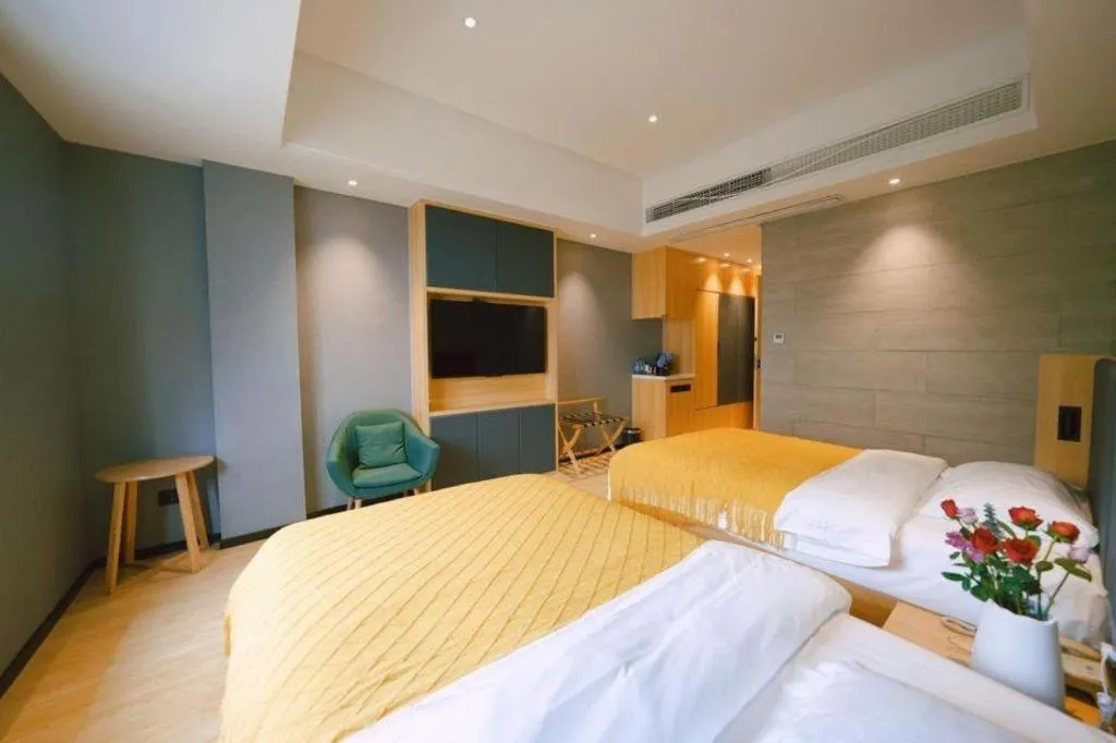 Bed in Immersing Hotels & Resort Yunzhu Meiyuan Wuyishan Impression Dahongpao
