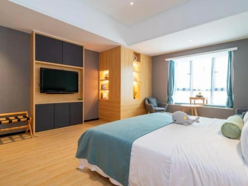 Bed in Immersing Hotels & Resort Yunzhu Meiyuan Wuyishan Impression Dahongpao