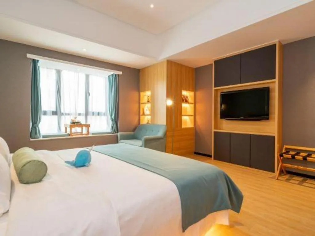 Bed in Immersing Hotels & Resort Yunzhu Meiyuan Wuyishan Impression Dahongpao