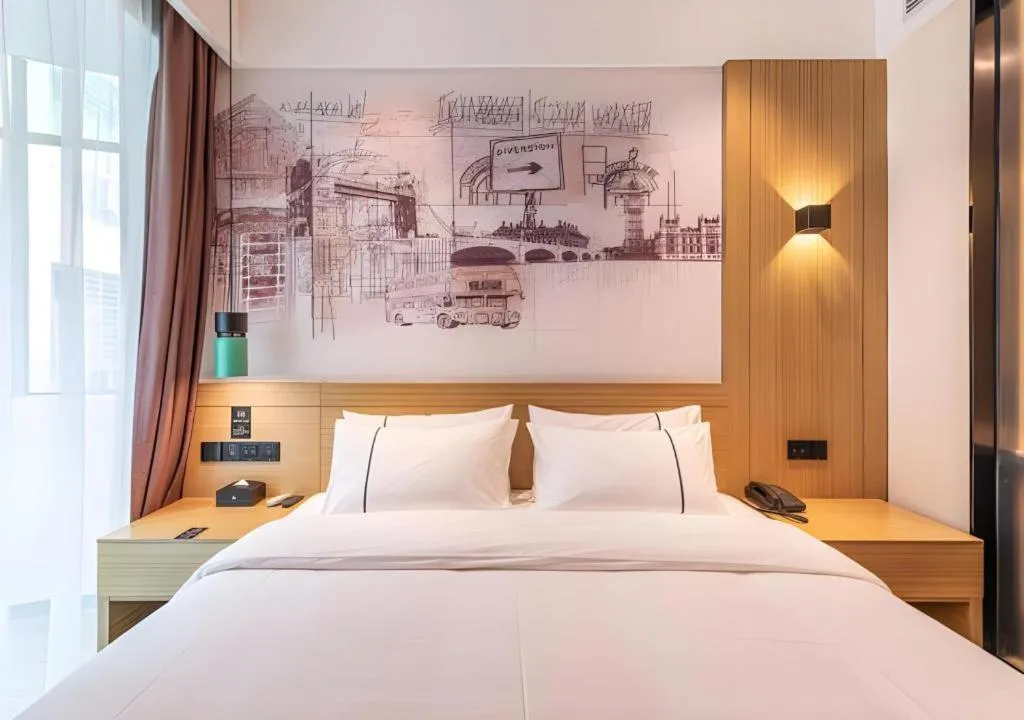 Bed in City Comfort Inn Quanzhou Wanda
