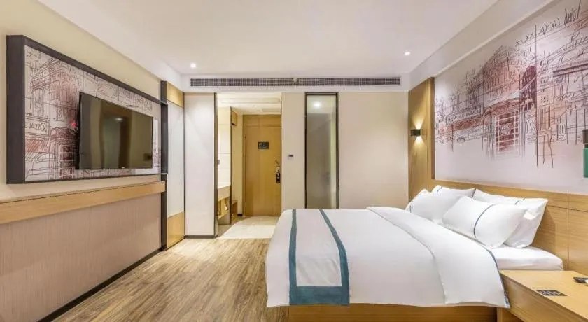 Bed in City Comfort Inn Quanzhou Wanda