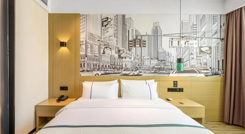 Bed in City Comfort Inn Quanzhou Wanda