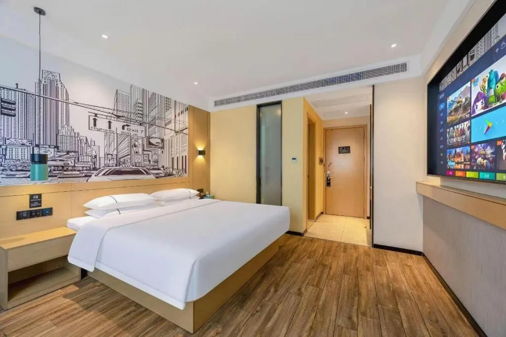 Bed in City Comfort Inn Quanzhou Wanda