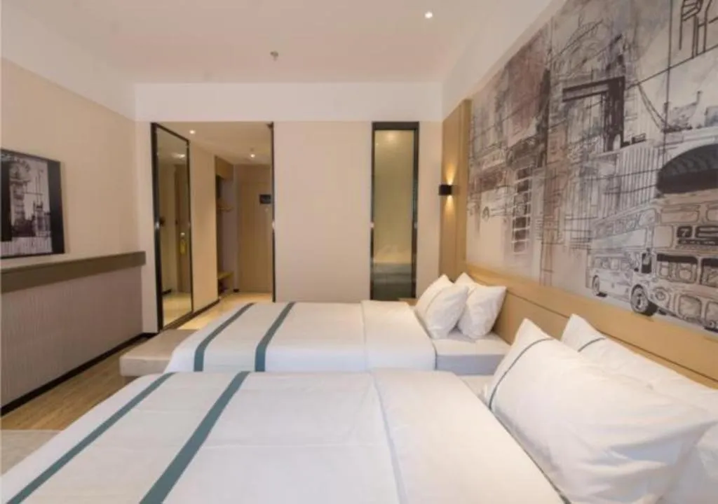 Bed in City Comfort Inn Quanzhou Wanda