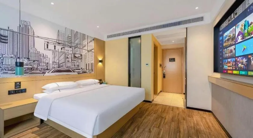 Bed in City Comfort Inn Quanzhou Wanda