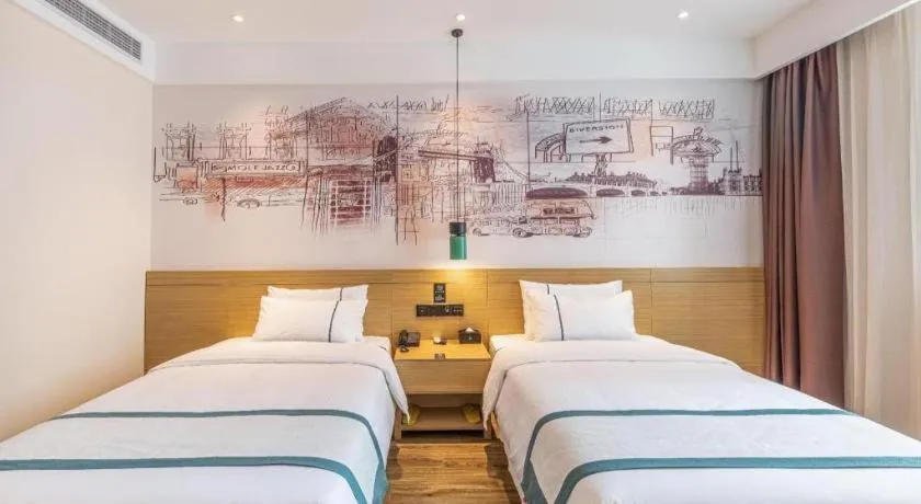 Bed in City Comfort Inn Quanzhou Wanda