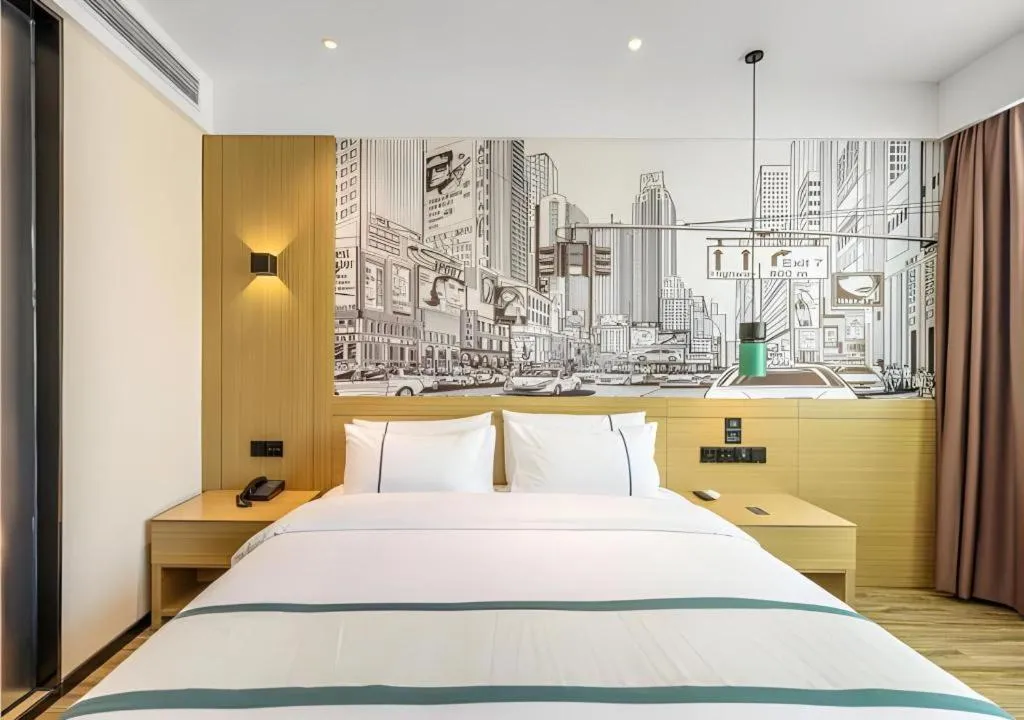 Bed in City Comfort Inn Quanzhou Wanda