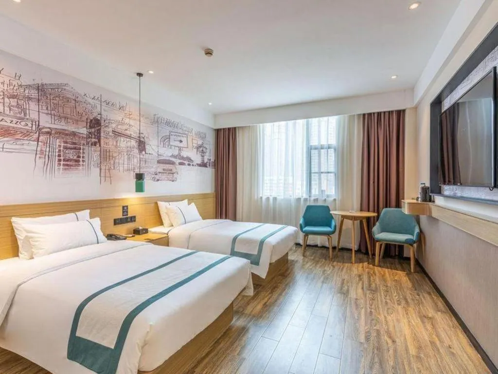 Bed in City Comfort Inn Quanzhou Wanda