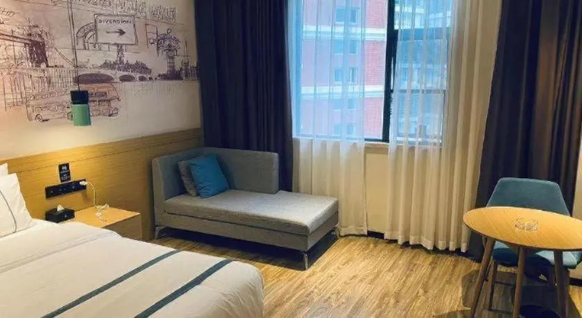 Bed in City Comfort Inn Quanzhou Wanda