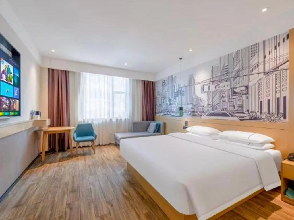 Bed in City Comfort Inn Quanzhou Wanda