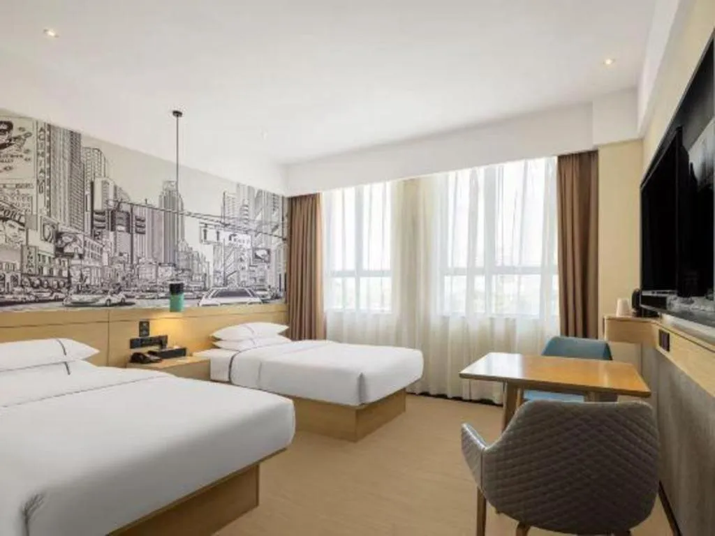 Bed in City Comfort Inn Quanzhou Wanda