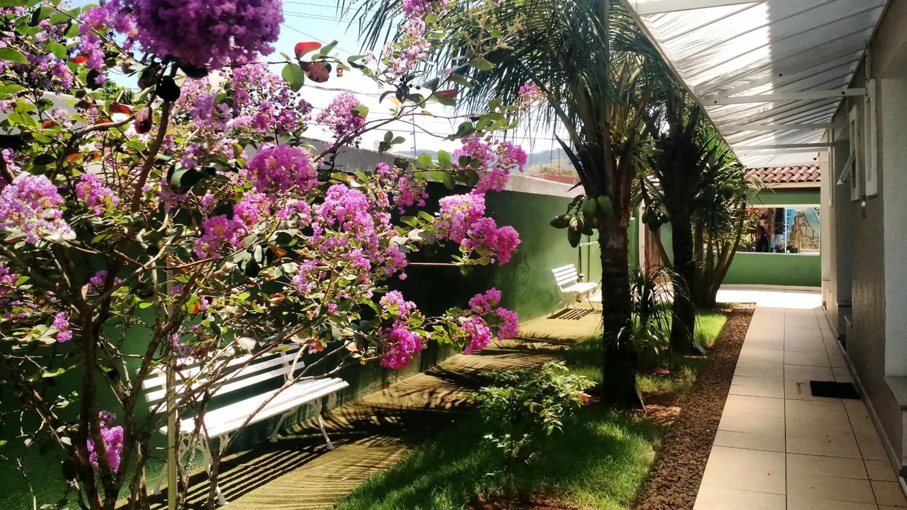 Garden in Pousada Villa Virgínia Guarujá