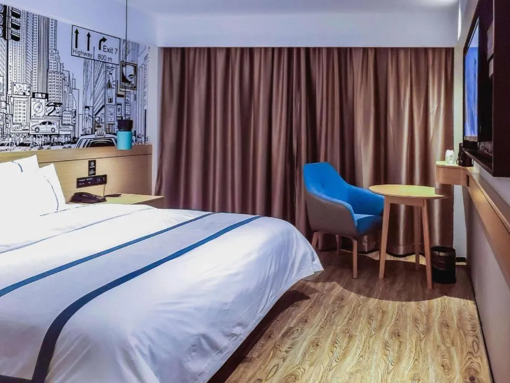 Bed in City Comfort Inn Kunshan High-speed Railway Station Renmin Road