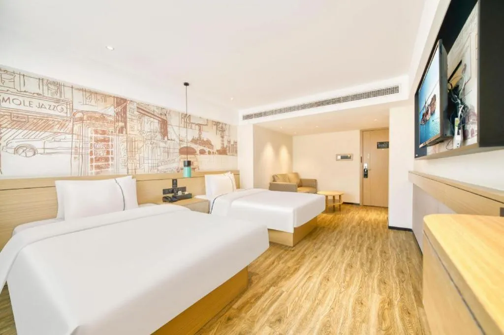 Bed in City Comfort Inn Kunshan High-speed Railway Station Renmin Road