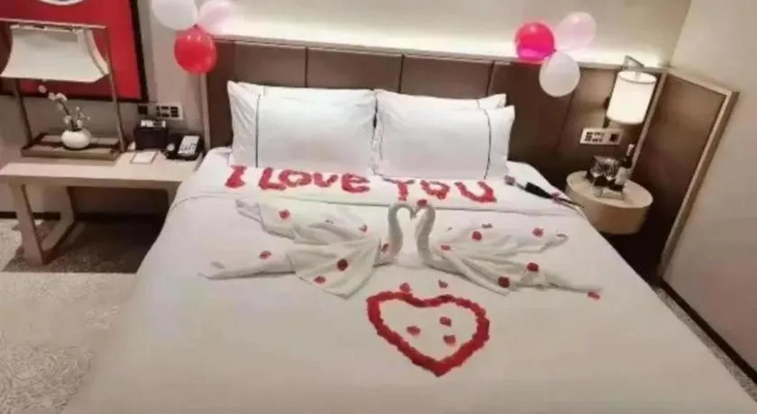 Bed in E-Cheng Hotel Yangjiang Baili Plaza