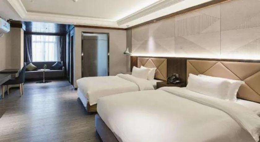 Bed in Borrman Hotel Zhongshan Henglan Xiyong