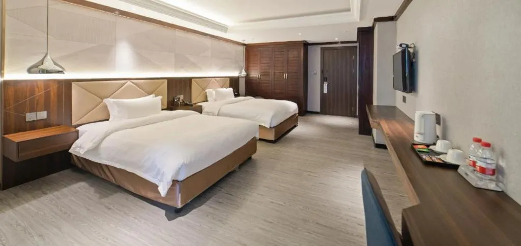 Bed in Borrman Hotel Zhongshan Henglan Xiyong