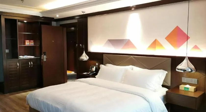 Bed in Borrman Hotel Zhongshan Henglan Xiyong
